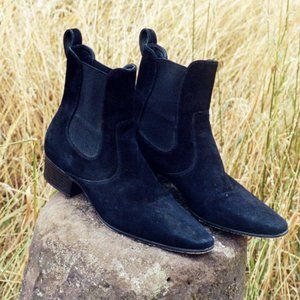 NEW Doen Normandy Boot black suede ankle boots